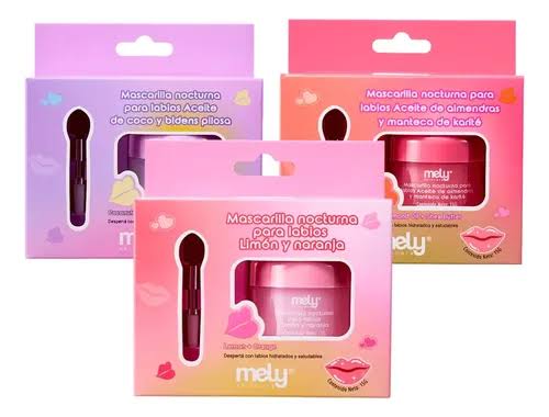 Mascarilla Nocturna para Labios de Mely con Aplicador
